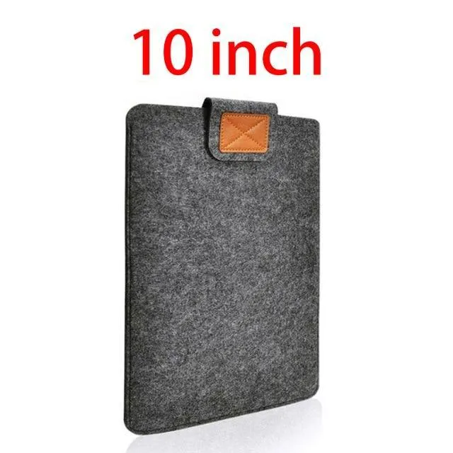 7.9-10'' Sleeve Bag Case Universal Wool Felt Fabric Tablet Cover for ipad 2018 air 1 mini huawei Samsung 10.1 MIpad 4 Pouch Capa