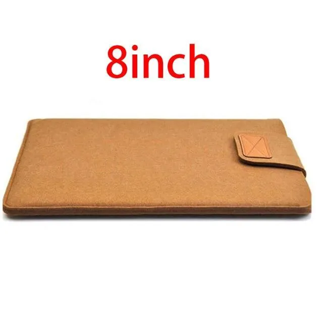 7.9-10'' Sleeve Bag Case Universal Wool Felt Fabric Tablet Cover for ipad 2018 air 1 mini huawei Samsung 10.1 MIpad 4 Pouch Capa