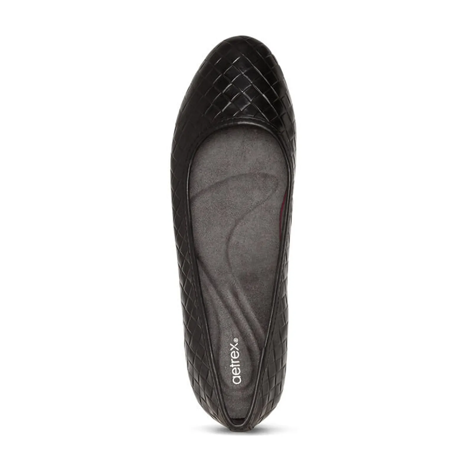 Aetrex Lyla Ballet Flat (Women) - Black