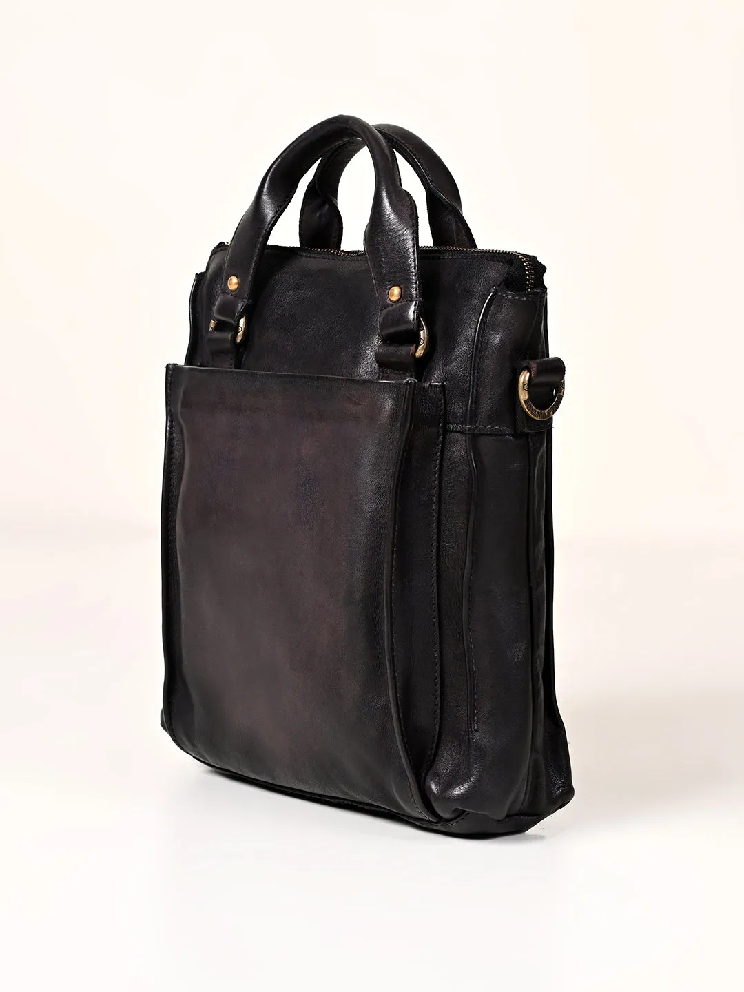 Art N Vintage Gabriel : Real Leather Balck Crossbody Bag