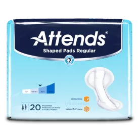 Attends Shaped Pads: Regular, Plus and Super