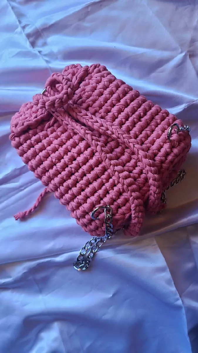 ِAura Crochet Handmade Back Bag 22/24 cm