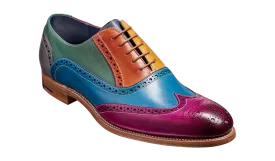 Barker Valiant Full Brogue Oxford Shoe - Multicoloured Hand Painted