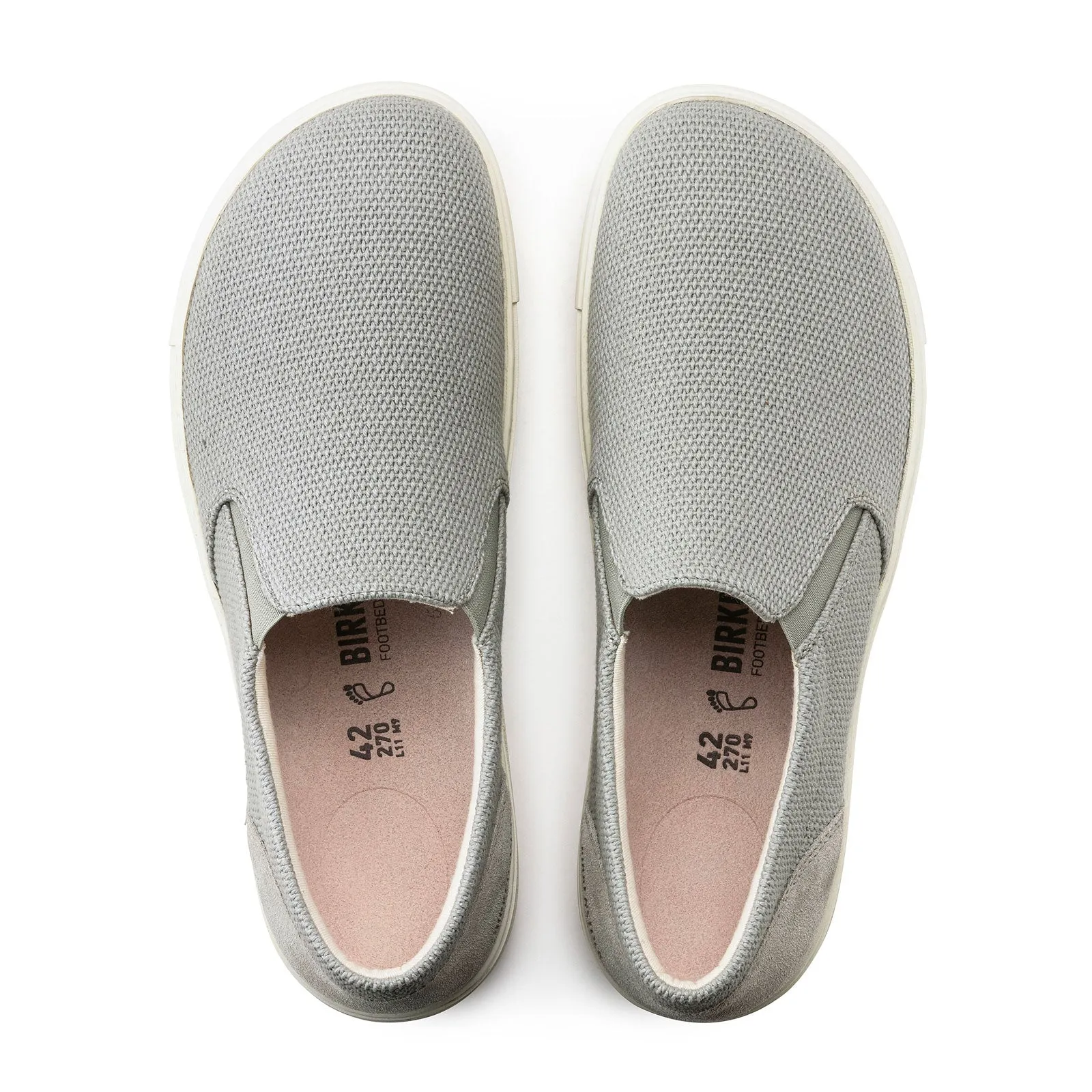 Birkenstock Oswego Narrow Slip On Sneaker (Women) - Whale Gray Canvas