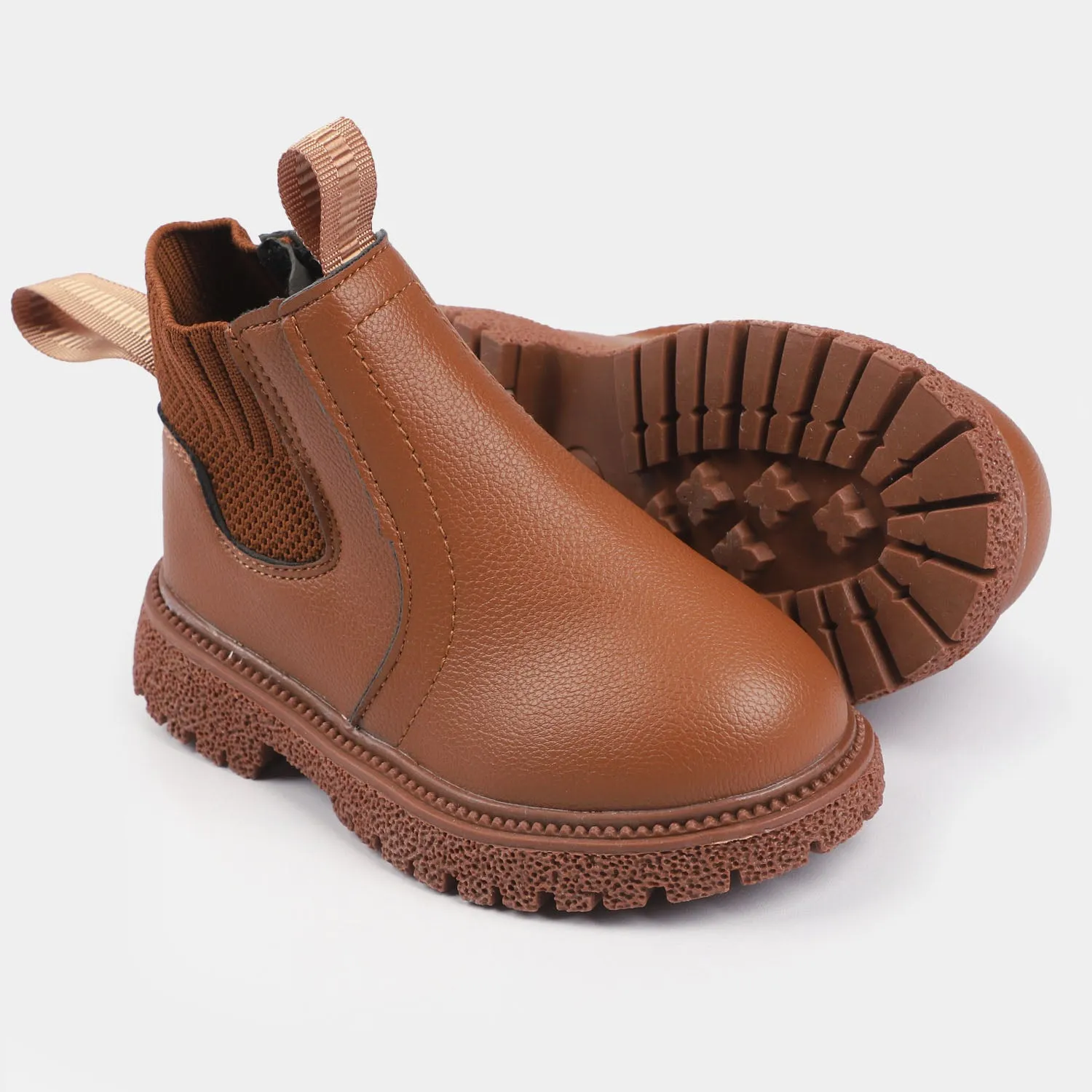 Boys Boots PS-09-BROWN