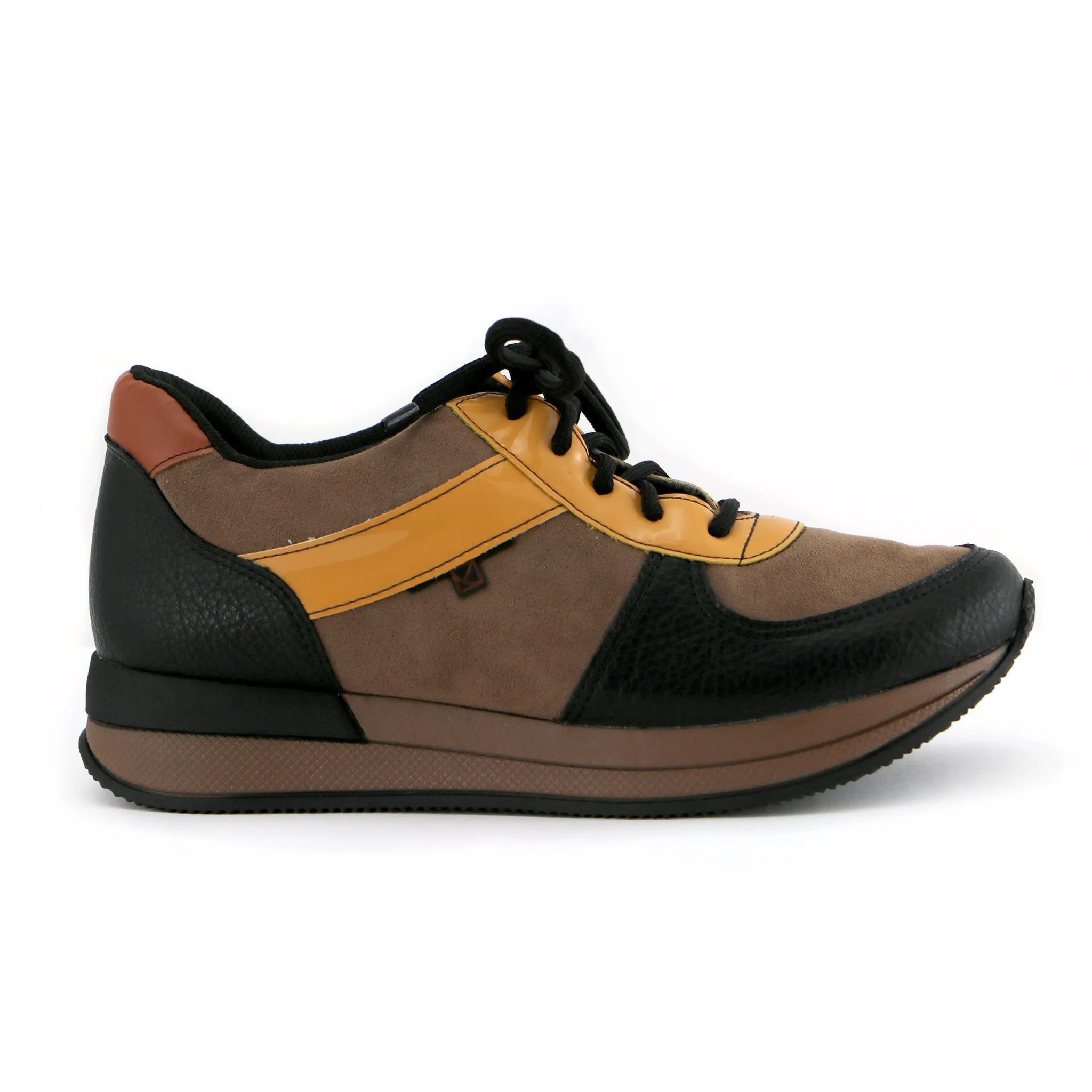 Brown/Orange Laced ENERGY Sneakers for Women (974.015)