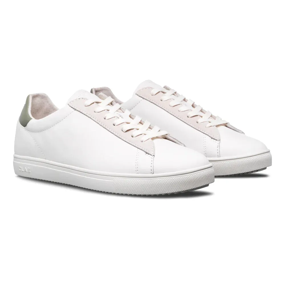 CLAE BRADLEY WHITE LEATHER TEA