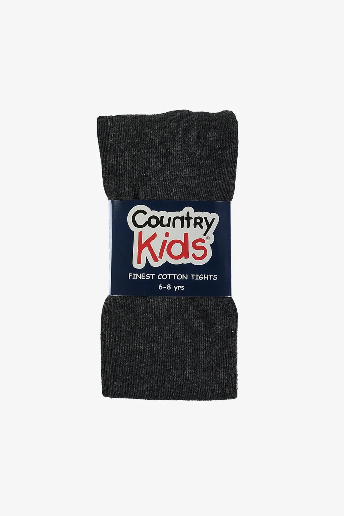 Country Kids Cotton Girls Tights - Charcoal