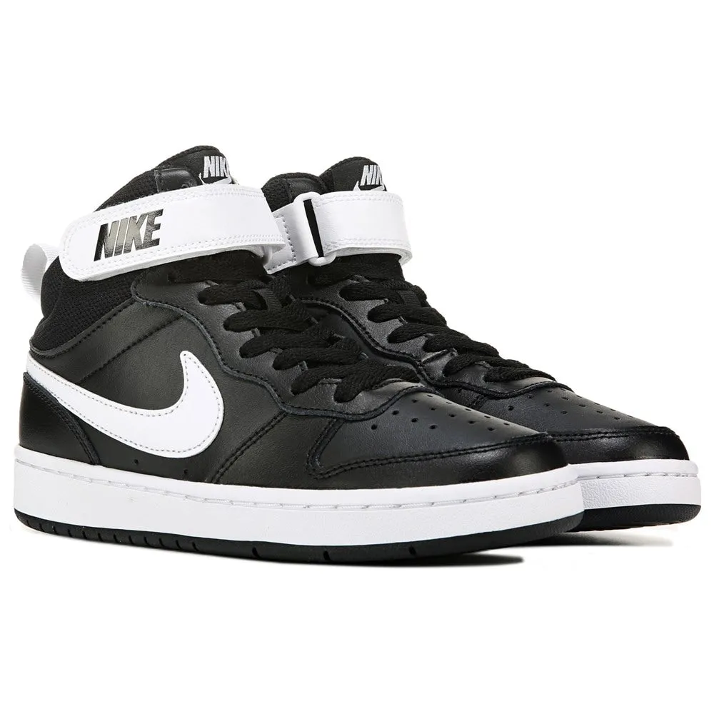 Court Borough 2 Big Kid Nike Kids High Top Sneakers, Black