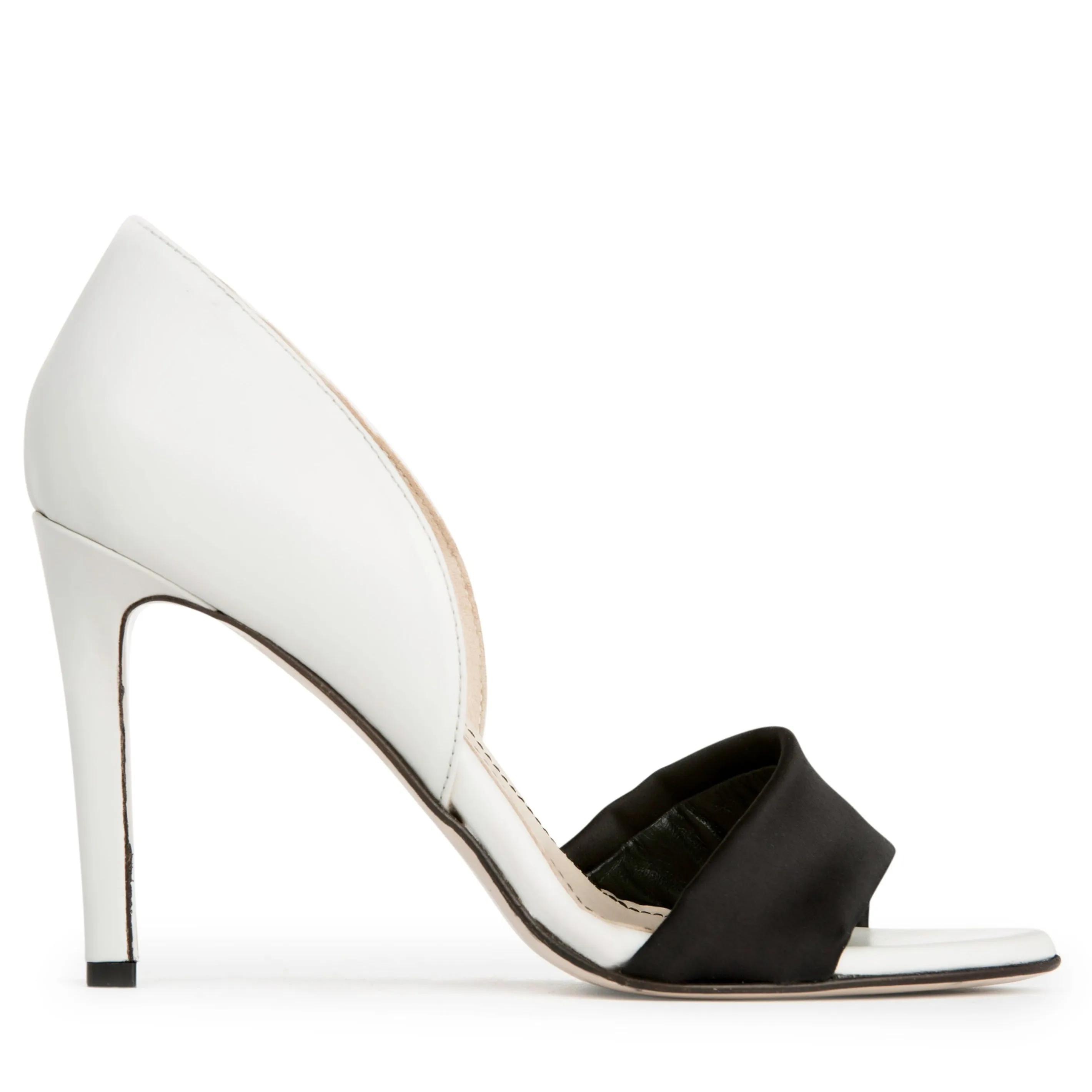 Dori Leather & Satin Sandal