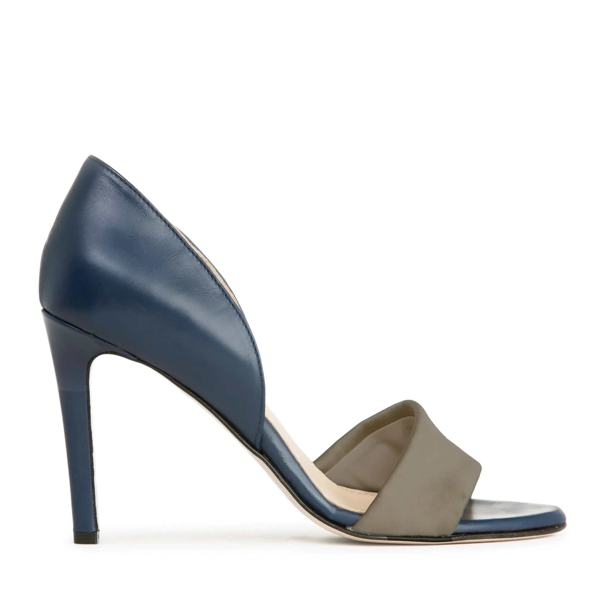 Dori Leather & Satin Sandal