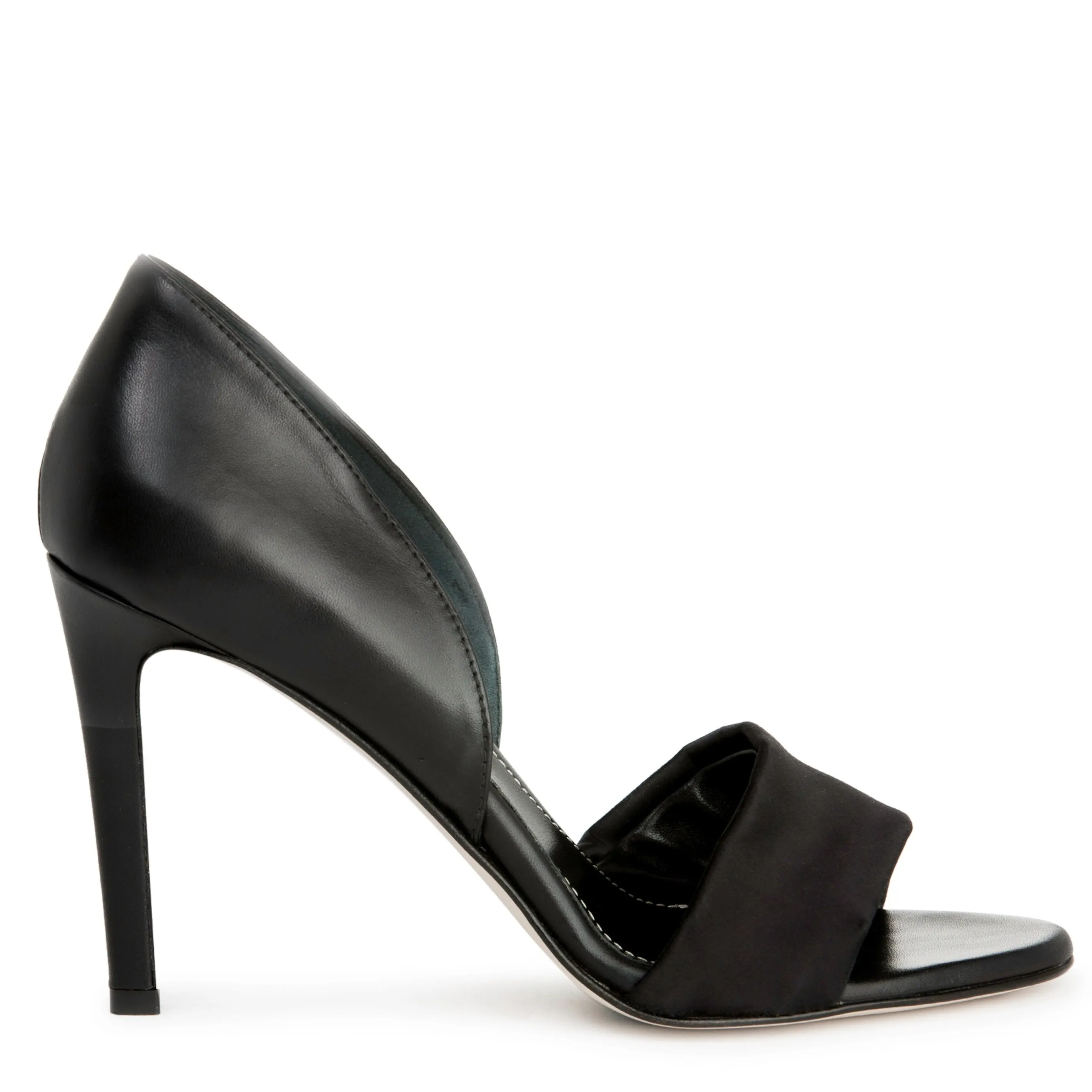 Dori Leather & Satin Sandal