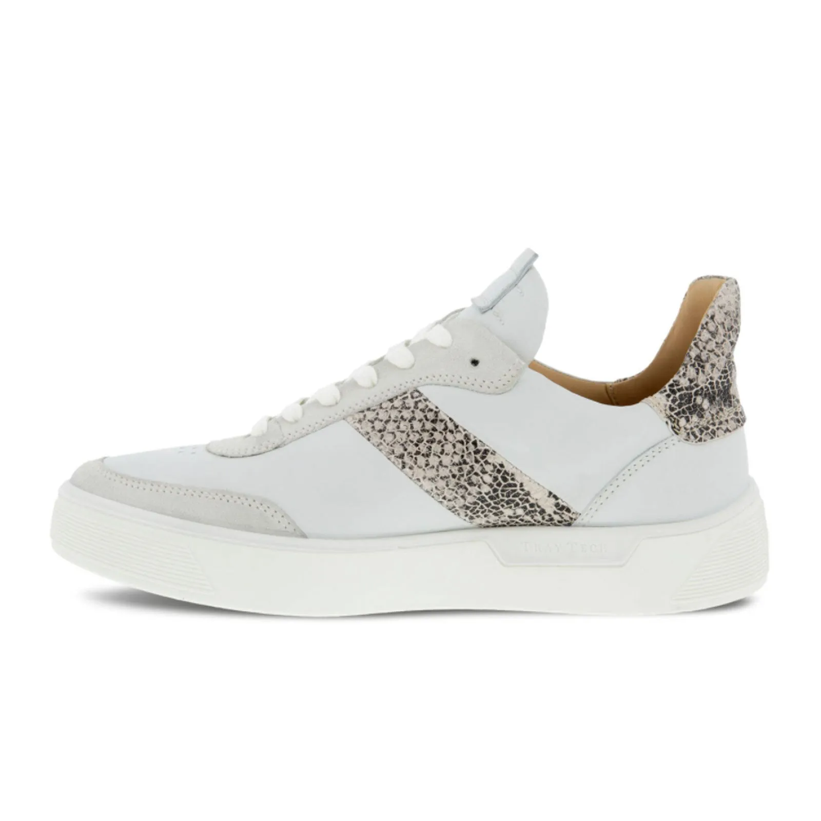 ECCO Street Tray Sneaker (Women) - Shadow White/White/Limestone Black