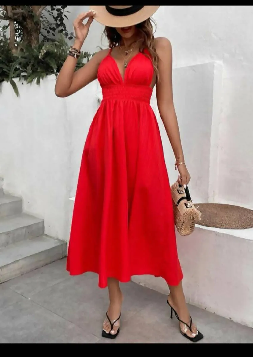 Fashion Beauty Style 7 Red Summer Long Dress For women