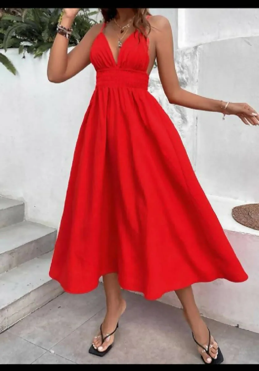 Fashion Beauty Style 7 Red Summer Long Dress For women