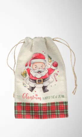 Gift Christmas Fabric Bag (Santa)