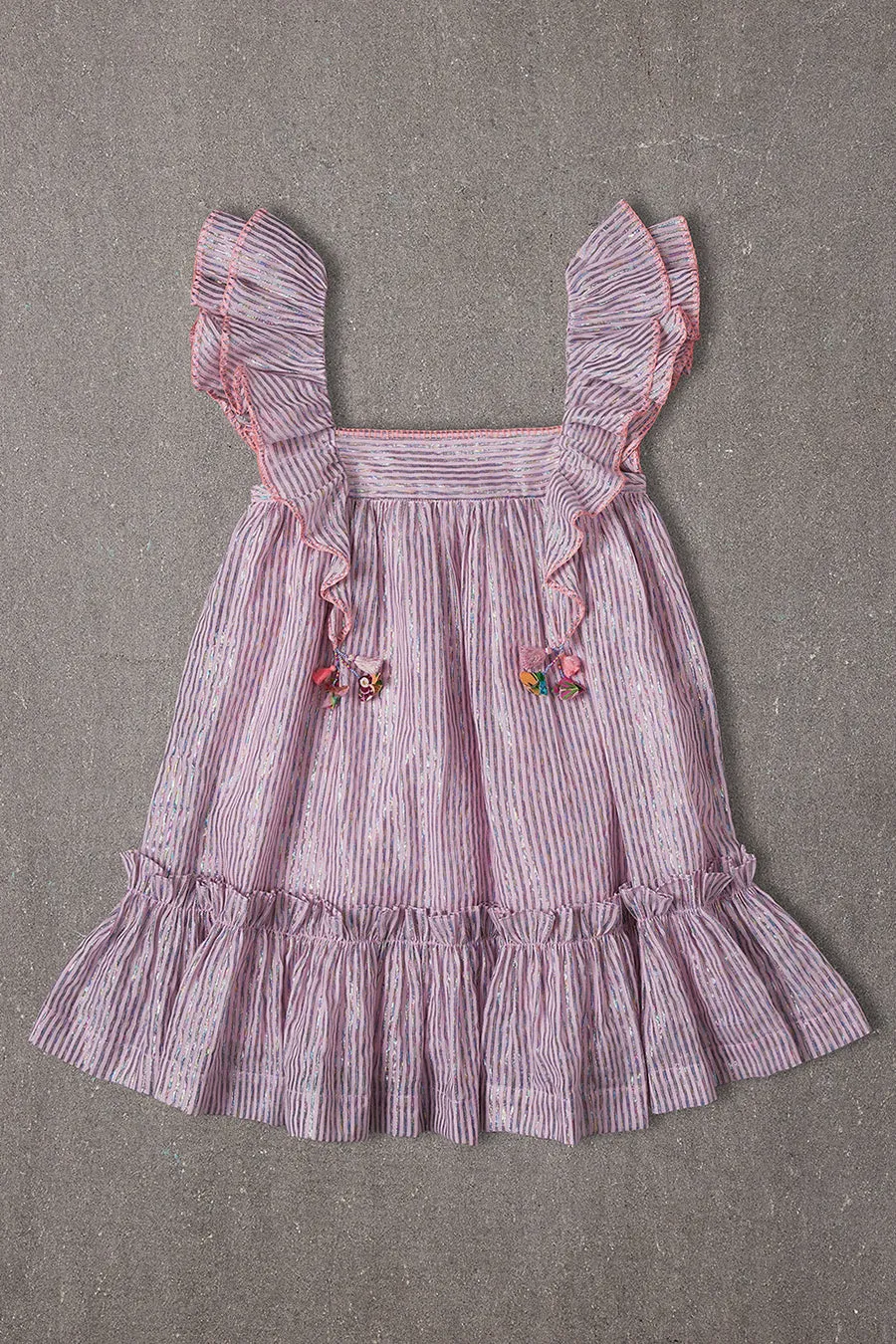 Girls Dress Nellystella Robin Ballet Stripes