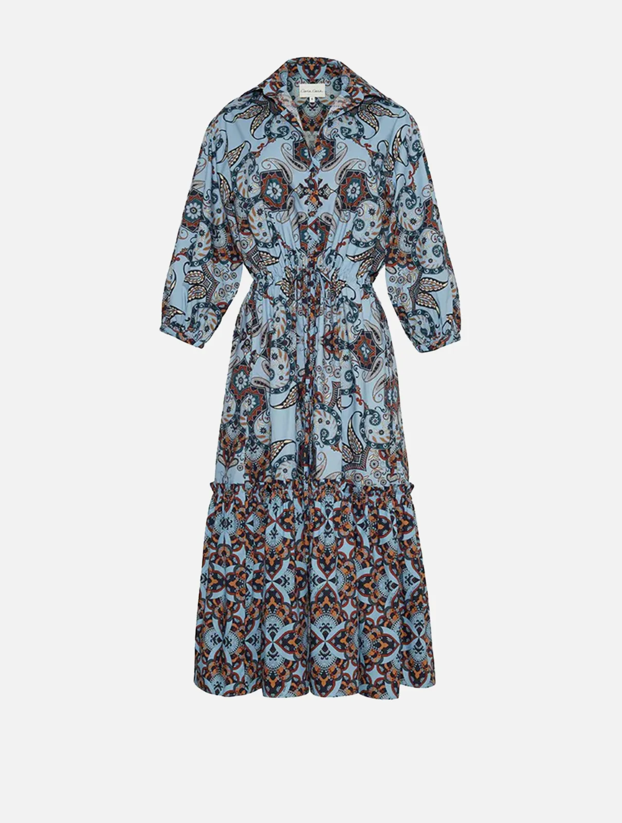 Hutton Shirtdress Blue Vintage Paisley