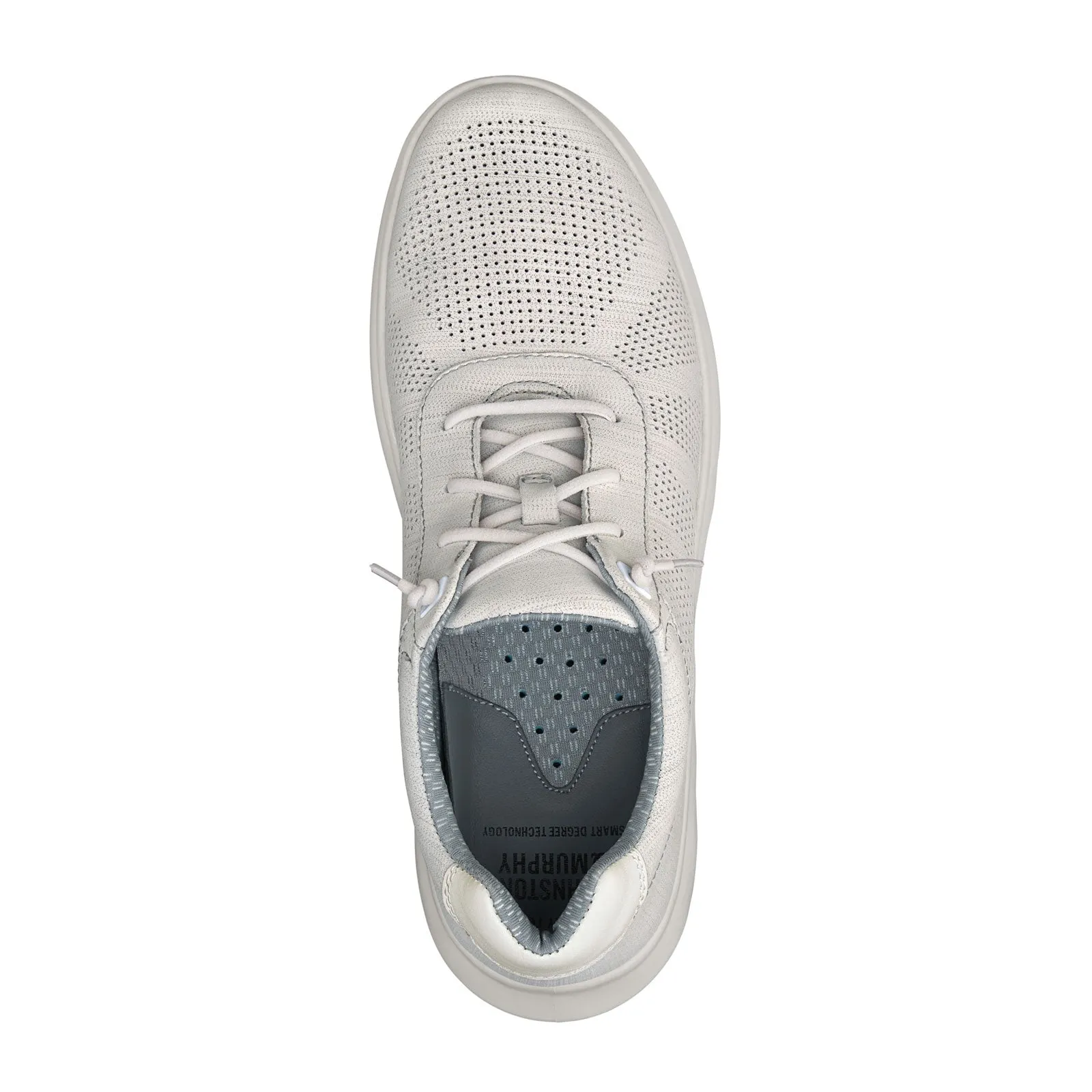 Johnston & Murphy Activate U-Throat Sneaker (Men) - White Breathable Full Grain