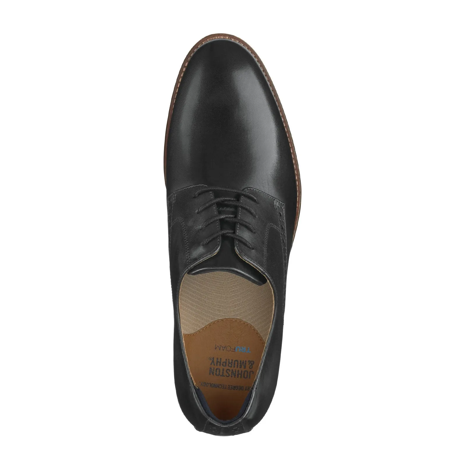 Johnston & Murphy Conard 2.0 Plain Toe Oxford (Men) - Black Full Grain