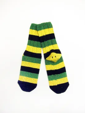 Kapital 56 Yarns Rasta Smiley Socks, Black