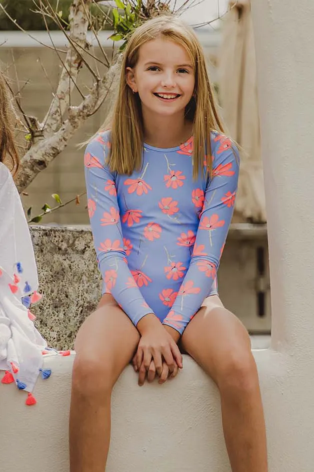 Kids Swimsuit Snapper Rock Beach Bloom Keyhole Surf Suit