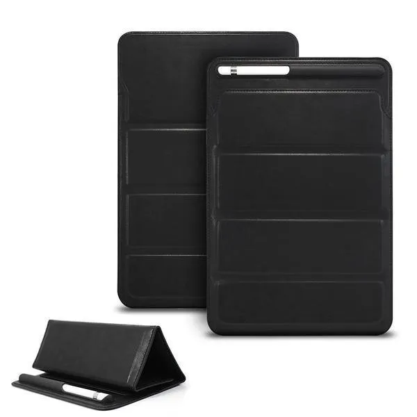 Luxury Leather Sleeve Case For iPad 2018 9.7 Pro 10.5 Air Mini, Retro Pouch Folding Bag with Pencil Holder Slot Cases