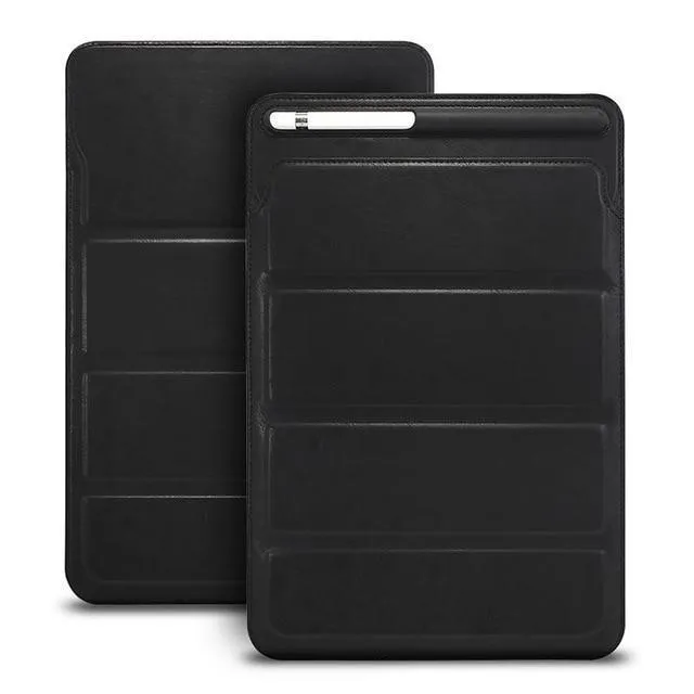 Luxury Leather Sleeve Case For iPad 2018 9.7 Pro 10.5 Air Mini, Retro Pouch Folding Bag with Pencil Holder Slot Cases