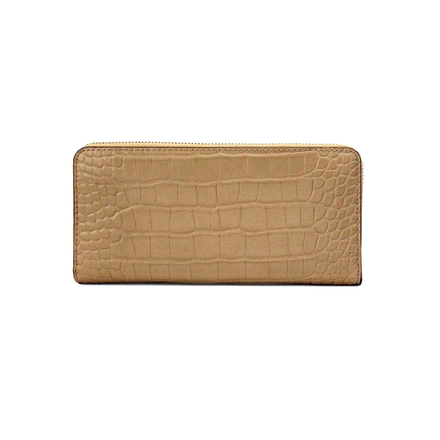 Michael Kors Jet Set Large Camel Animal Print Continental Wrist Wallet