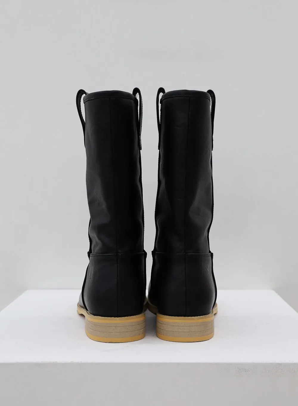 Mid-Calf Round Boots CJ15