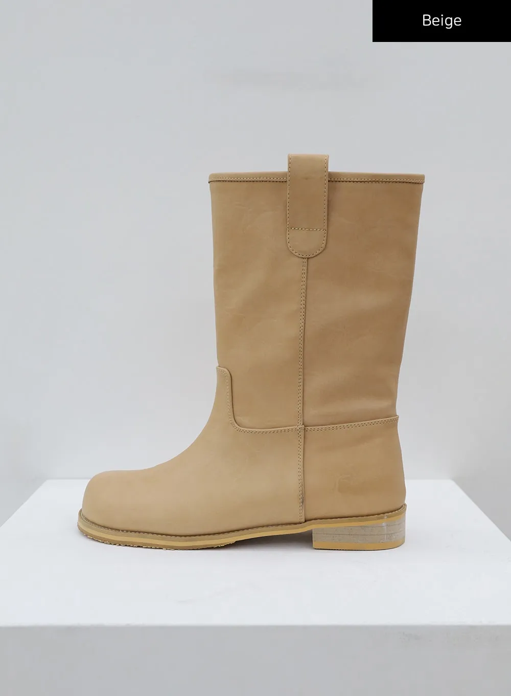 Mid-Calf Round Boots CJ15