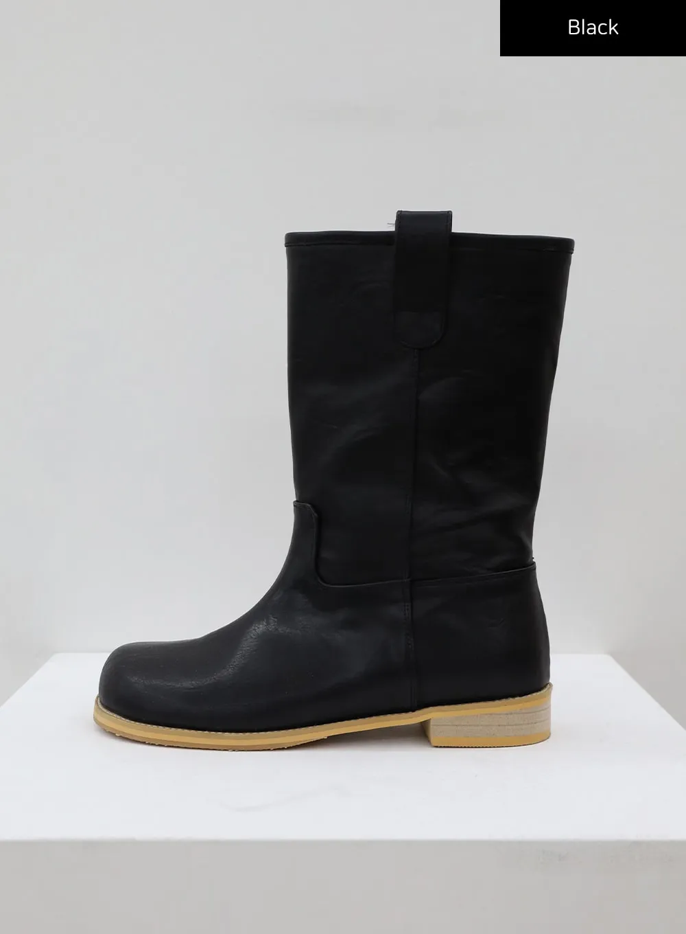 Mid-Calf Round Boots CJ15