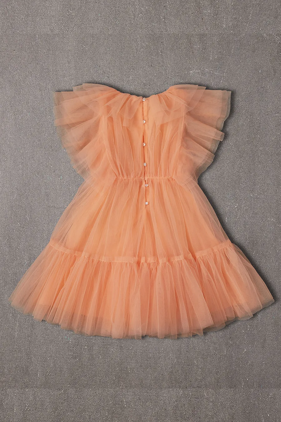 Nellystella Anastasia Baby Girls Dress - Peach Soda