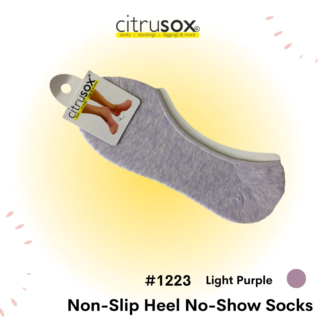 Nonslip Heel No-Show Socks