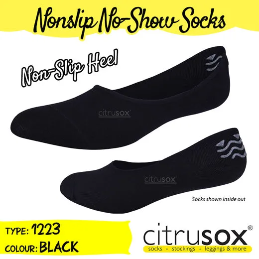 Nonslip Heel No-Show Socks