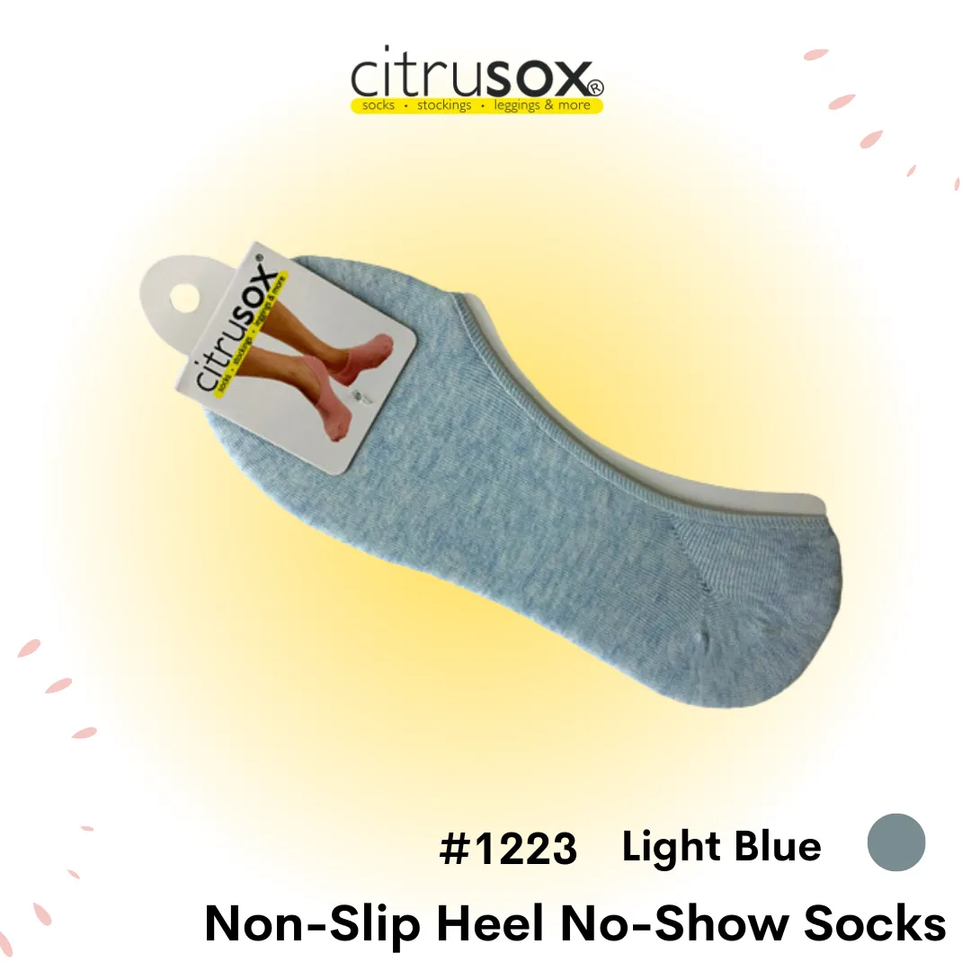 Nonslip Heel No-Show Socks