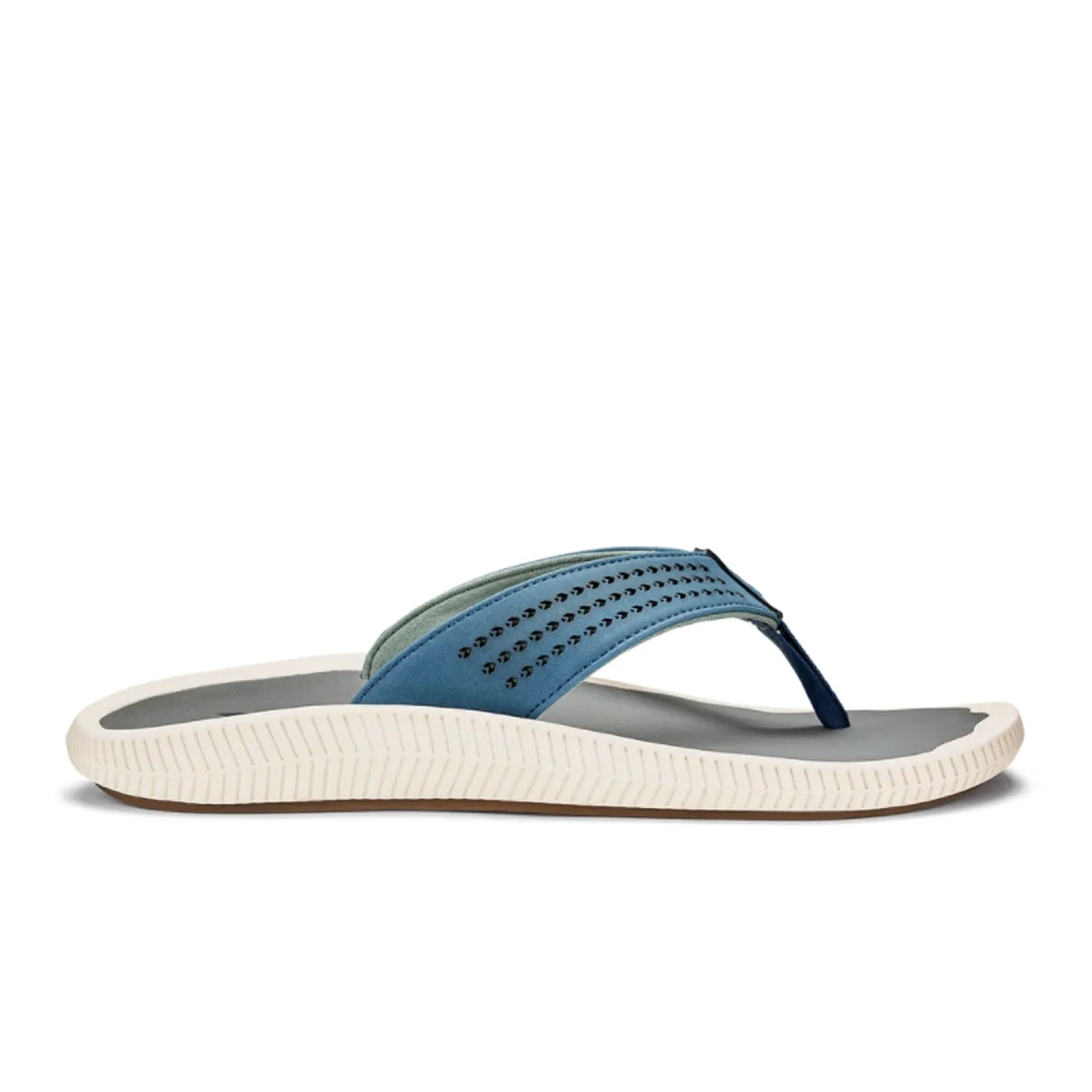 OluKai Ulele Sandal (Men) - Slate Blue/Charcoal