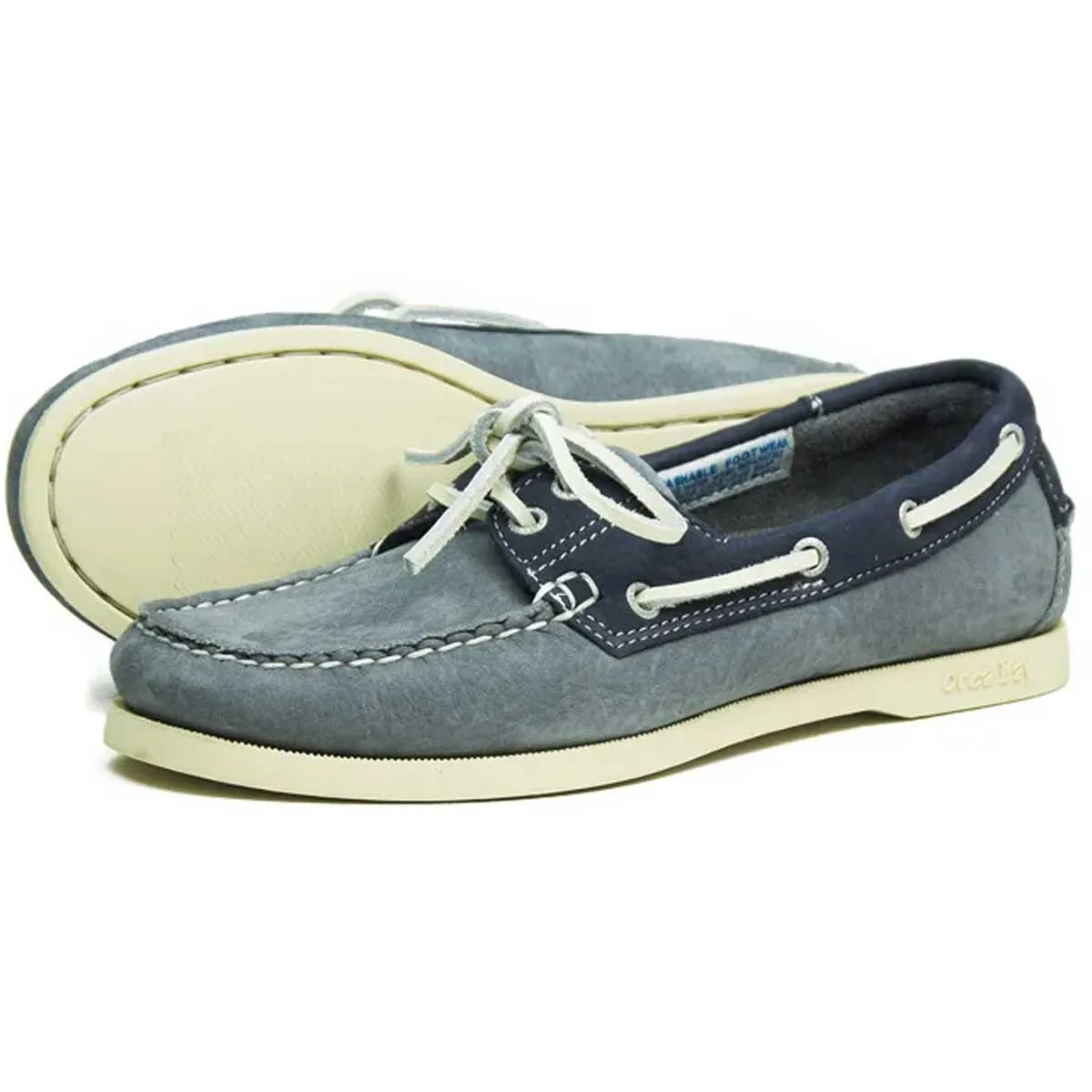 ORCA BAY Sandusky Nubuck Deck Shoes - Women's - Grey / Indigo