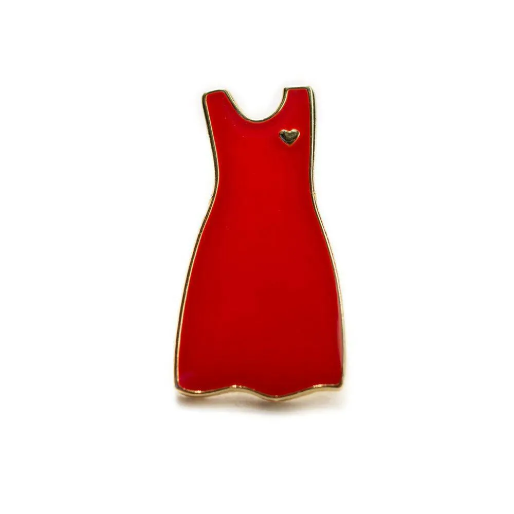 Red Dress Lapel Pin