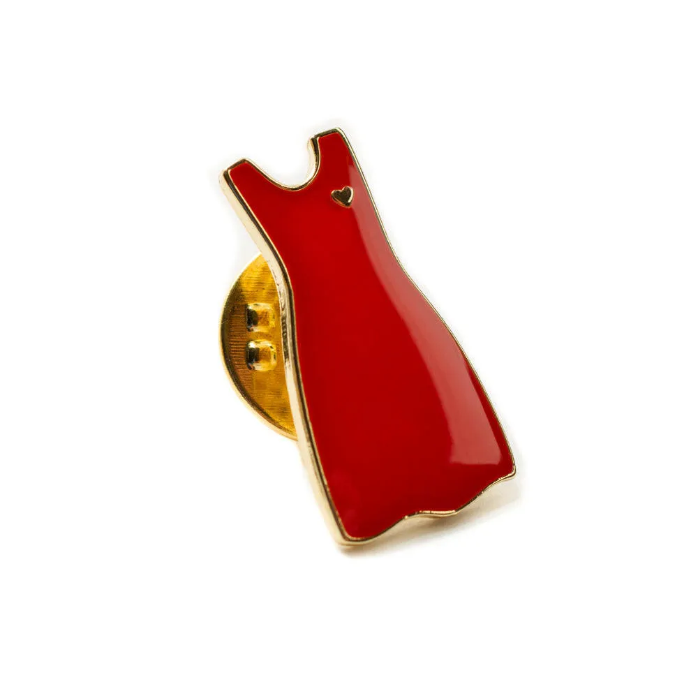 Red Dress Lapel Pin