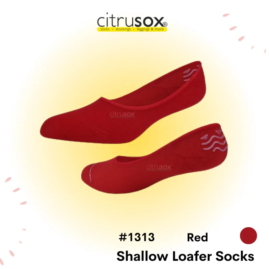 Shallow Loafer Non-Slip Heel Socks