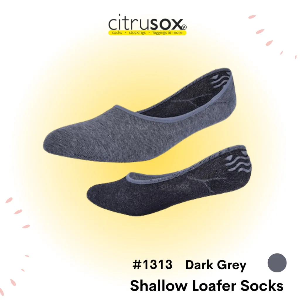 Shallow Loafer Non-Slip Heel Socks