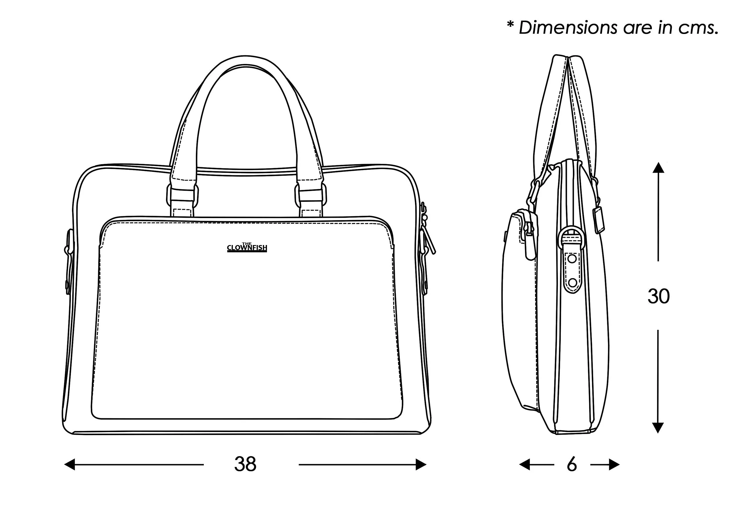 THE CLOWNFISH Sterling Series 15.6 Inch Faux Leather Laptop Bags, Laptop Bags for for Men, Laptop Bags for for Women, Briefcase, Laptop Bags (Apricot)