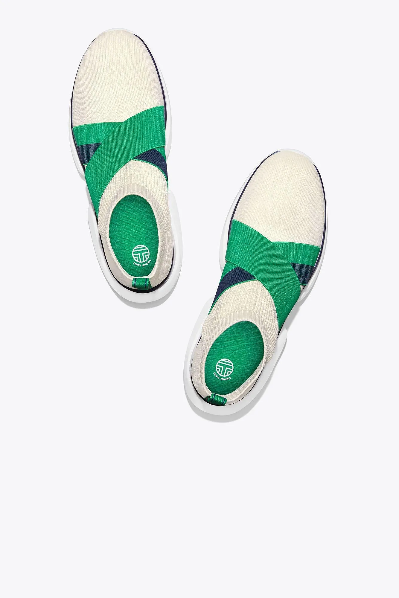 Tory Burch Bubble Elastic Knit Lowtop Sneakers