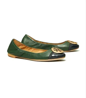 Tory Burch Minnie Patent Cap-Toe Ballet