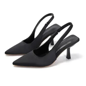 Women High Heels Pumps Heeled Sandals Fashion Female Stiletto Slingback Pointe Weddings Heels - WSHP50072