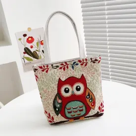 Women's handbag made of cartoon canvas